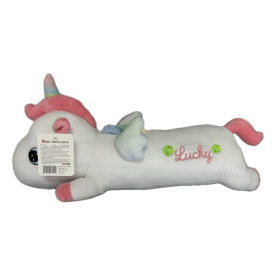 Unikornis hosszúkás 65 cm, fehér