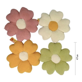 Párna virág formájú – 47 cm, rózsaszín